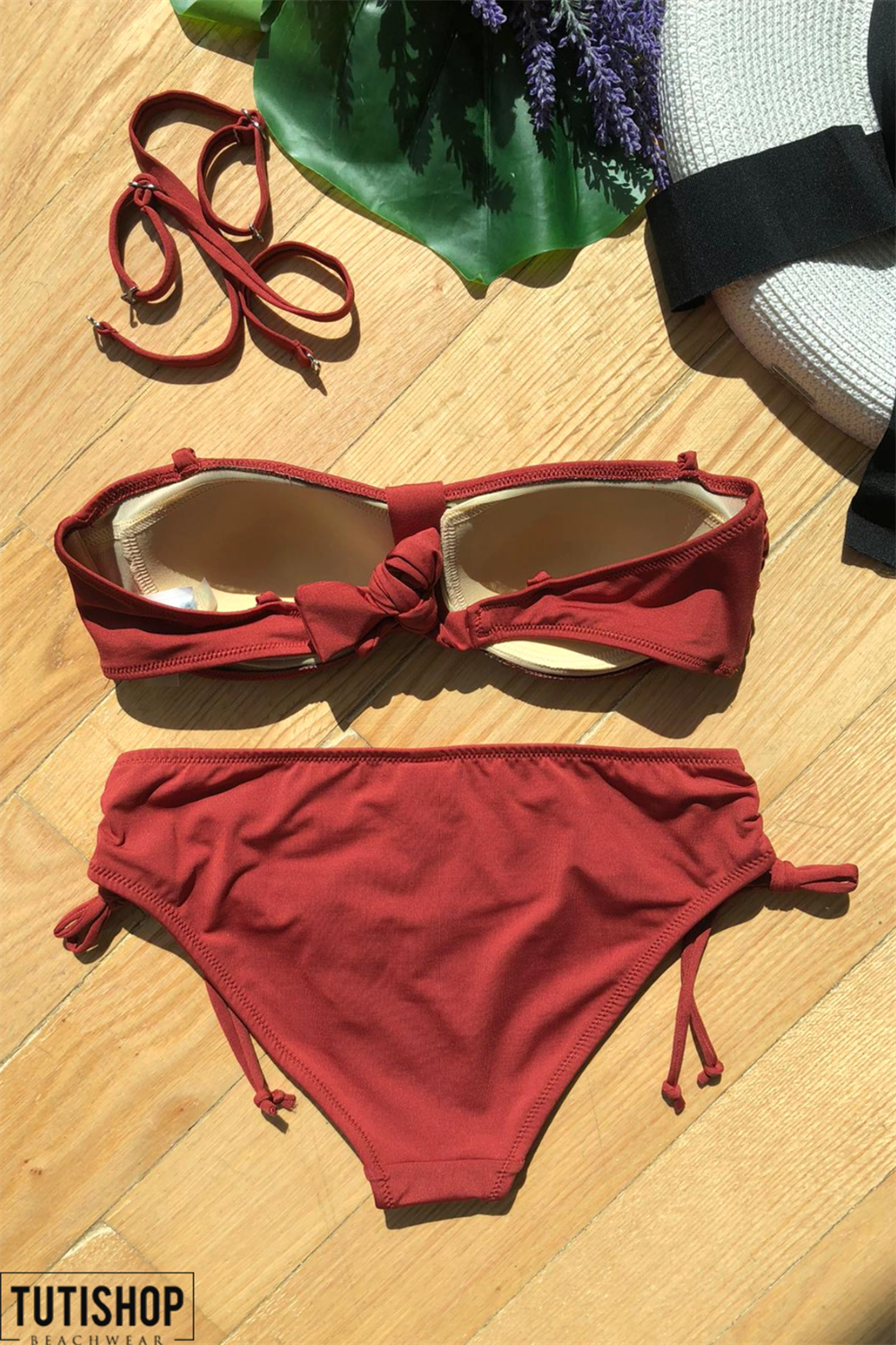 Pierre Cardin Soft Straplez Bikini Takım Kiremit 227329