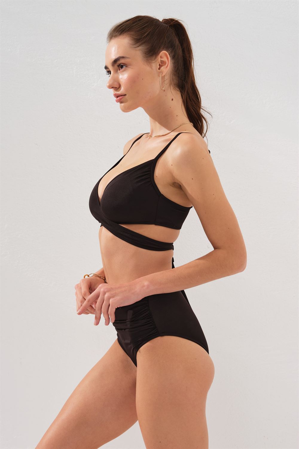 Pierre Cardin Sasha Belden Bağlamalı Yüksek Bel Bikini Takım  231236