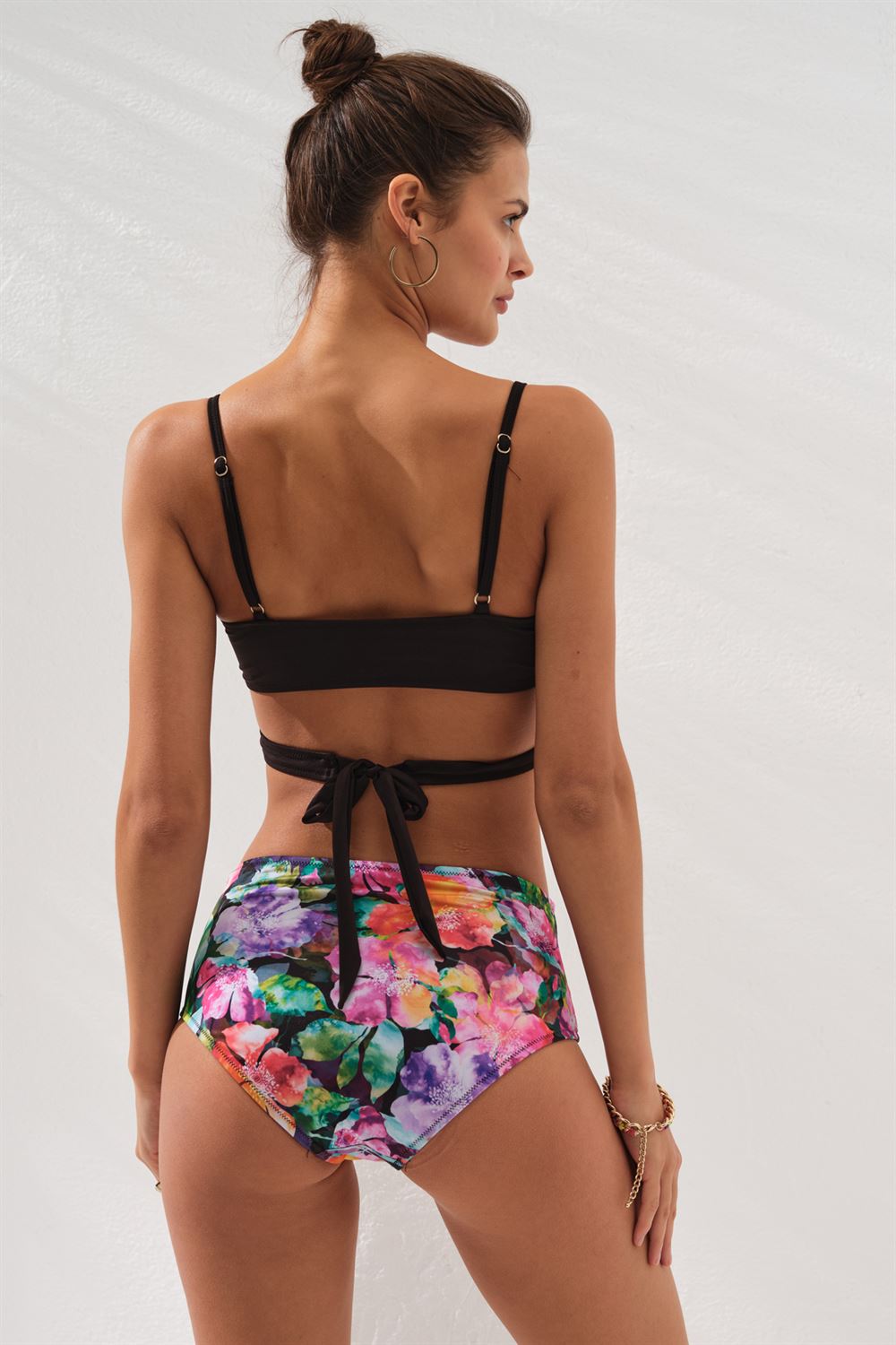 Pierre Cardin Sasha Belden Bağlamalı Yüksek Bel Bikini Takım Violet 231236-D