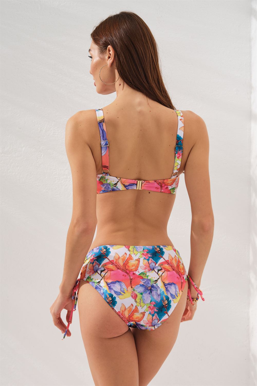 Pierre Cardin Rhode Bantlı Toparlayıcı Bikini Takım Garden 231237-D