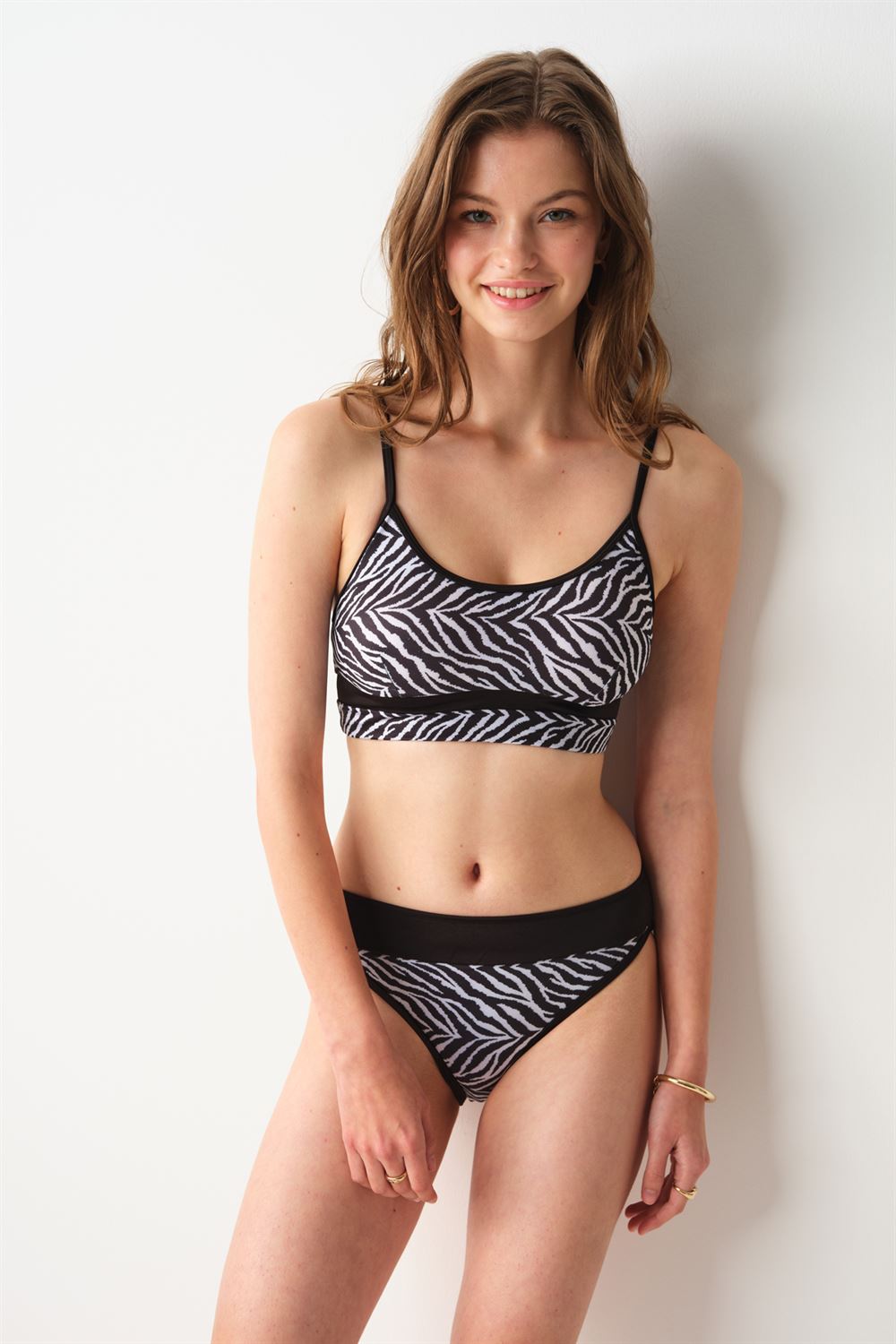 Jojoba Parçalı Bikini Tek Alt Zebra 239210-D