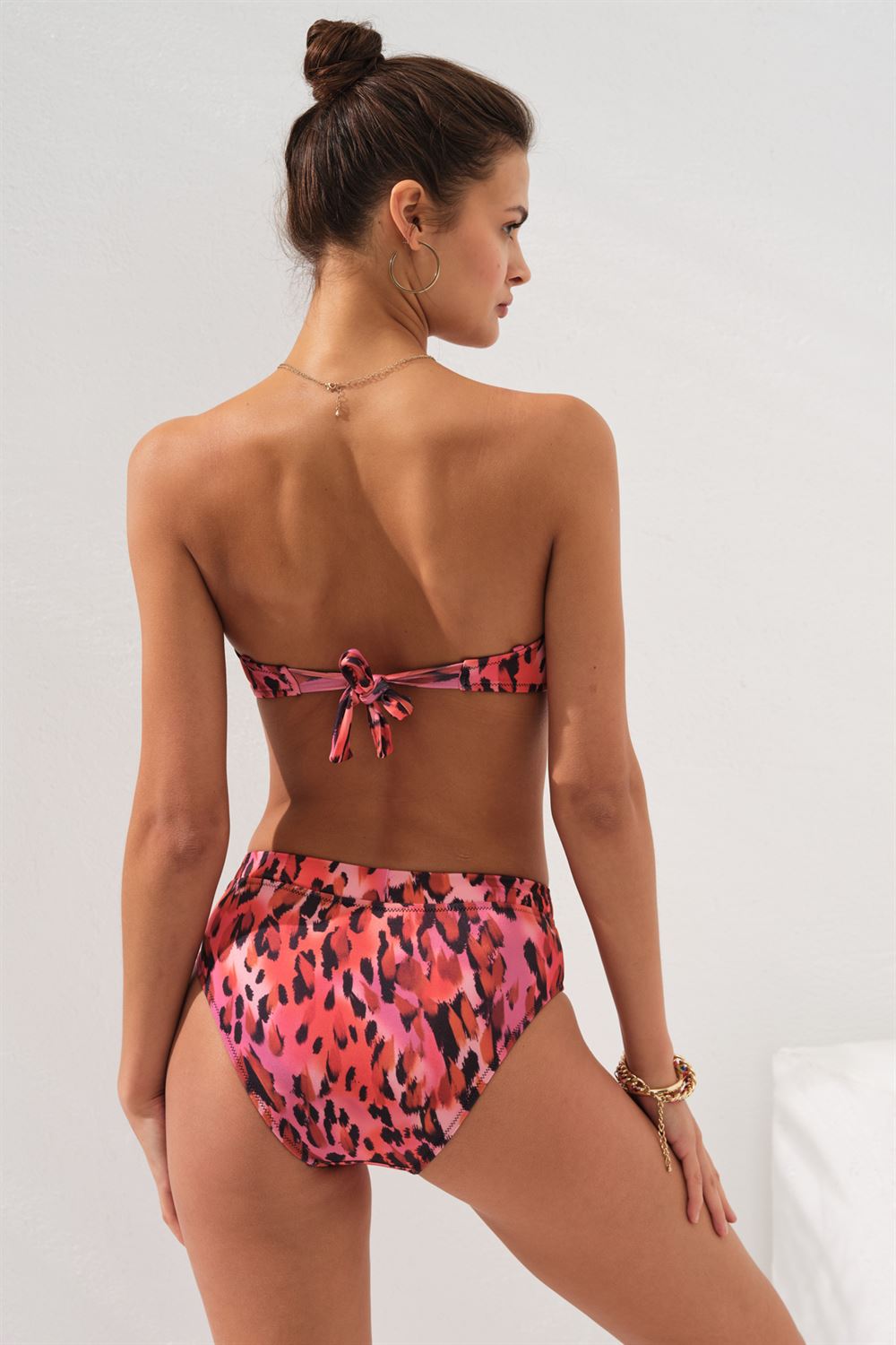 Pierre Cardin Clarke Balenli Kaplı Straplez Bikini Takım Blush231231-D