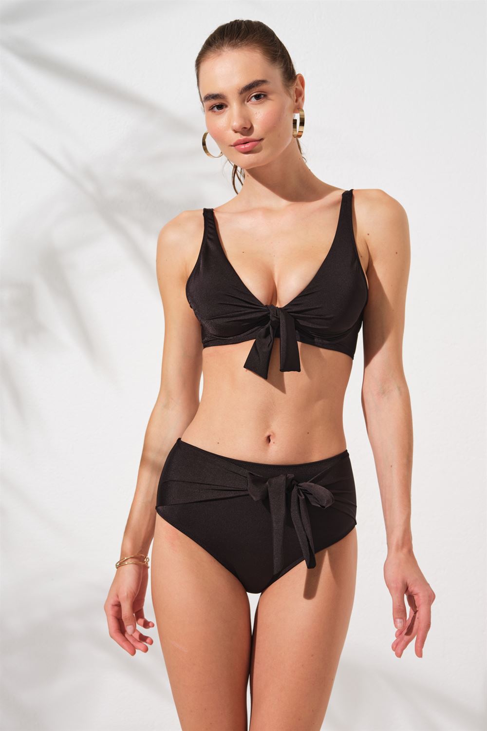 Pierre Cardin Lolita Balenli Toparlayıcı Bikini Takım Siyah 231232