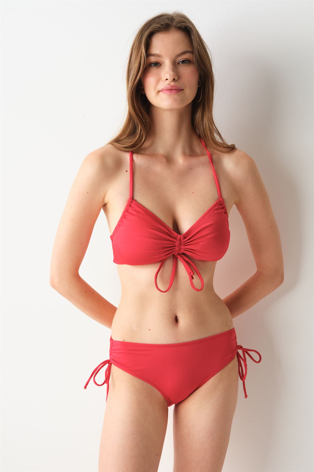 No Gossip Vogue Sürgülü Bikini Tek Alt Kırmızı 239208 